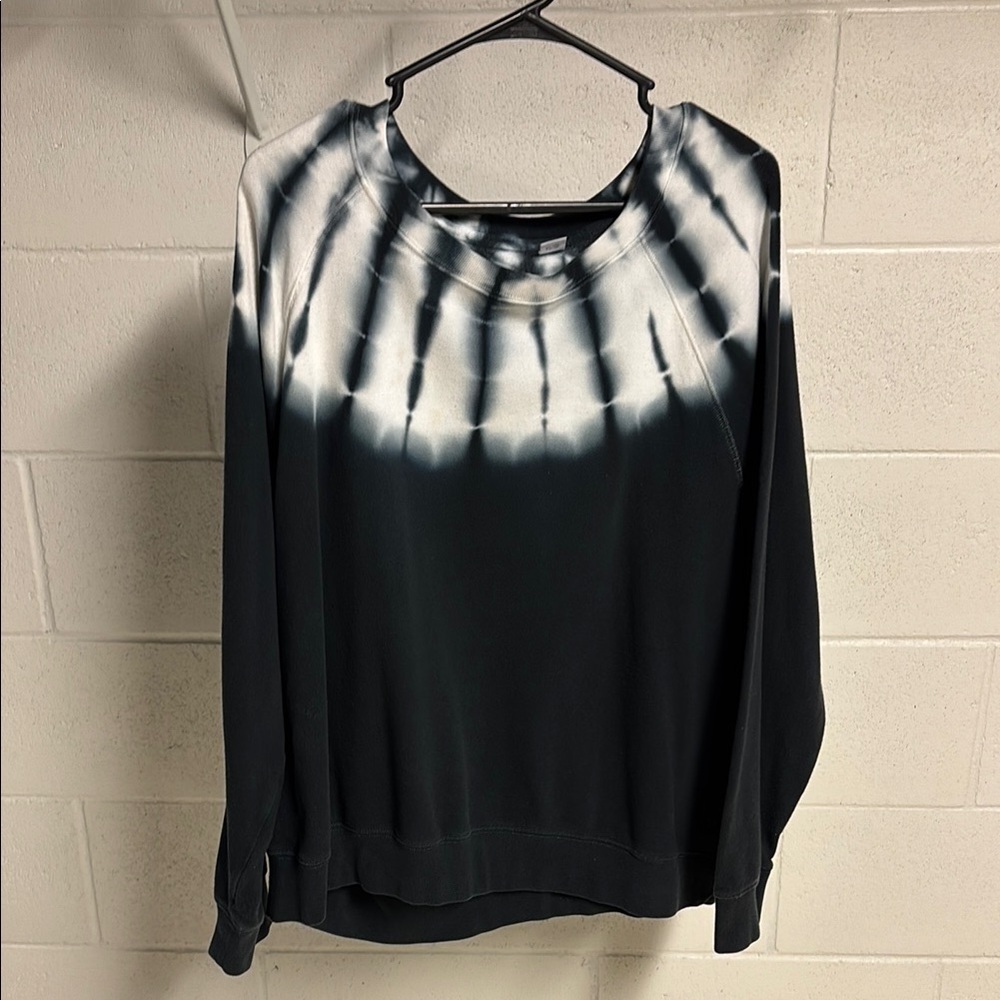 Old Navy, Navy and White Long Sleeve Sweatshirt